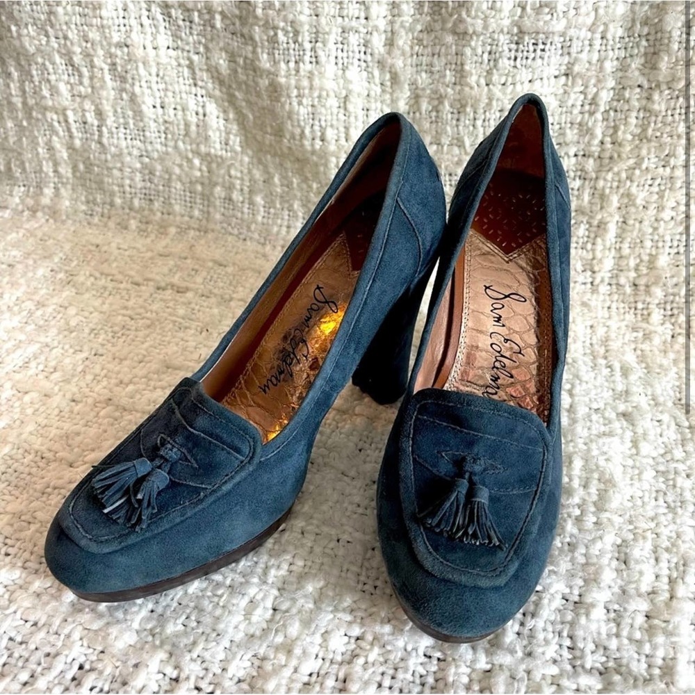 Sam Edelman Y2K Vintage Suede Pumps with Fringe Tassels Women’s 9.5